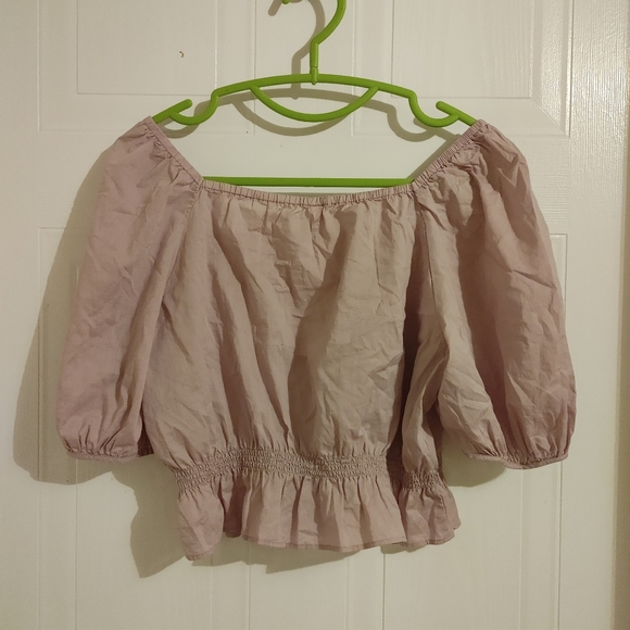 Uniqlo Cotton Cropped Short Sleeve Blouse NWT - Picture 6 of 9
